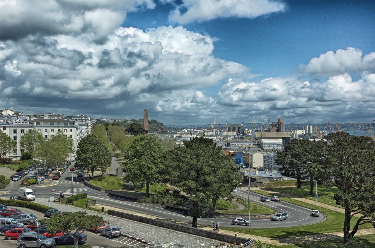 Brest, La France, Ciel, Des Nuages